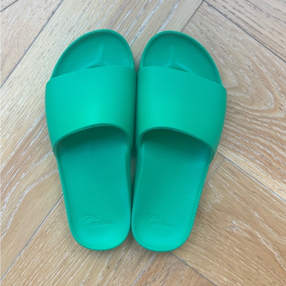 Archies Shoes - Archies Comfort Slide Sandals for Women - Bright Green